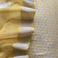 Yellow Banarasi Silk Brocade Suit With Organza Dupatta