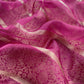 Pink Banarasi Silk Brocade Suit With Organza Dupatta