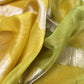Kalasheel Luxe Deep Yellow Chiniya Silk With Gold Ikkat Weave