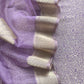 Purple Brocade Kurta With Organza Dupatta