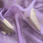 Purple Brocade Kurta With Organza Dupatta