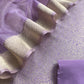 Purple Brocade Kurta With Organza Dupatta