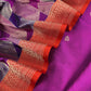 Violet Luxe Sangria Pink Pure Banarasi  Katan Silk Suit with Tanchoi weaving