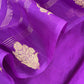 Purple Handloom Kadwa Weaving Silk Suit With Kora Silk Dupatta