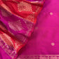Pink Luxe Sangria Pink Pure Banarasi  Katan Silk Suit With Tanchoi Weaving