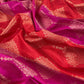 Pink Luxe Sangria Pink Pure Banarasi  Katan Silk Suit With Tanchoi Weaving