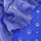 Blue Chaandbaali Pure Satin Silk Kurta And Tissue Silk Dupatta With Handwork