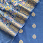 Royal Blue Banarasi Suit With Kalamkari Dupatta