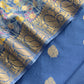 Royal Blue Banarasi Suit With Kalamkari Dupatta