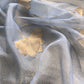 Greyish Blue Brocade Kurta With Organza Dupatta