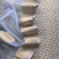 Gray Brocade Kurta With Organza Dupatta