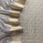 Gray Brocade Kurta With Organza Dupatta
