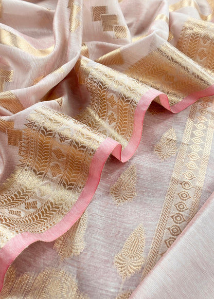 Banarasi silk unstitched suit with dupatta

