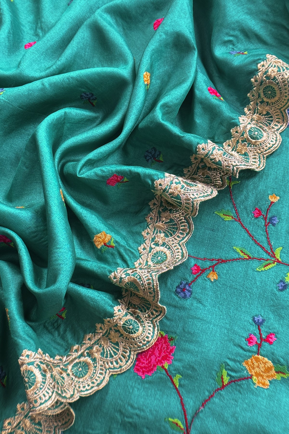 Buy party wear tussar silk suit for women

