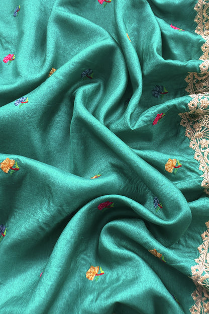 buy unstitched tussar suit set

