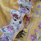 Marigold Yellow Handloom Kora Silk Suit With Gold Silver Zari And Rajasthani Khidki Embroidery