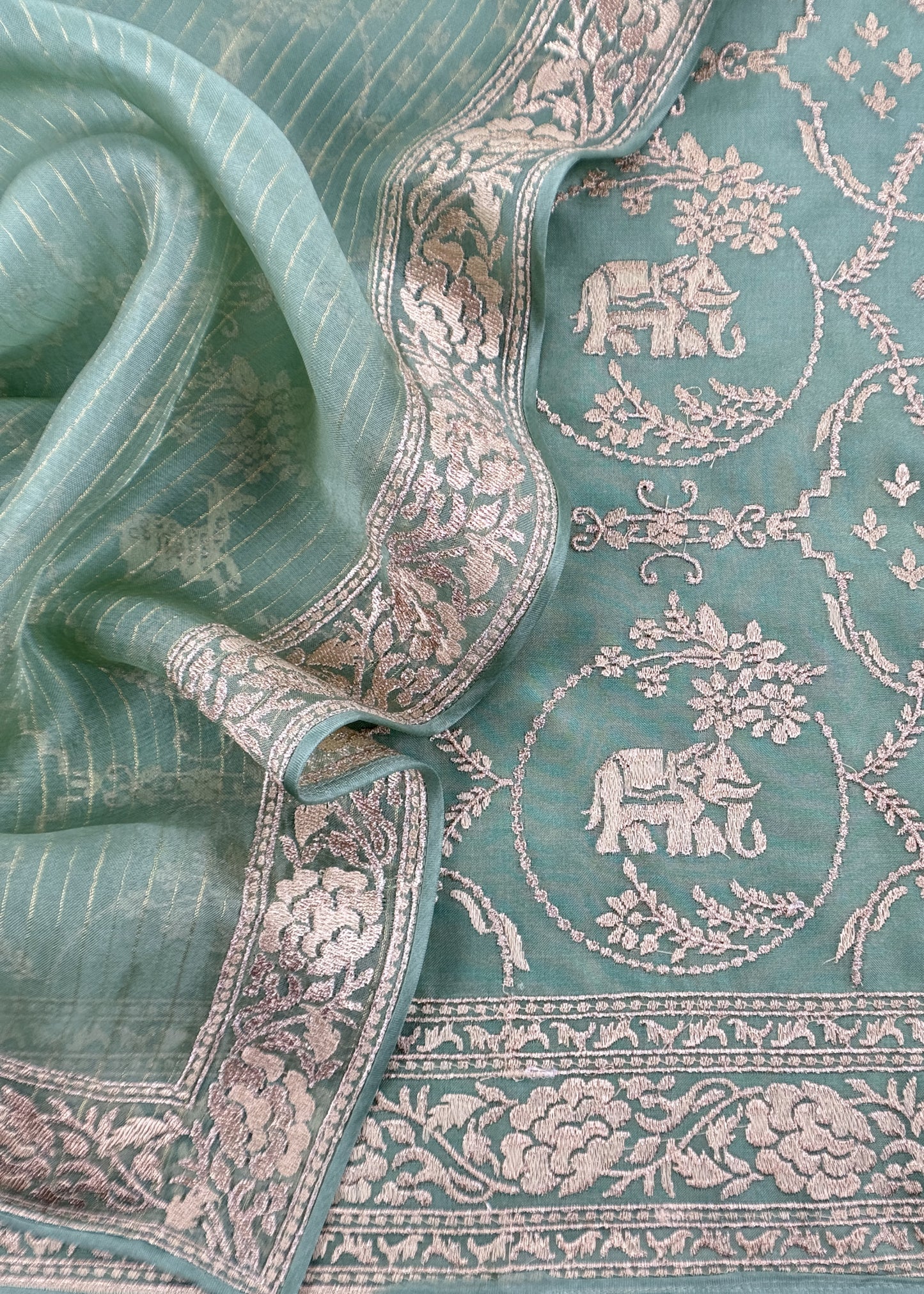 Shop designer organza suit for party and wedding celebration