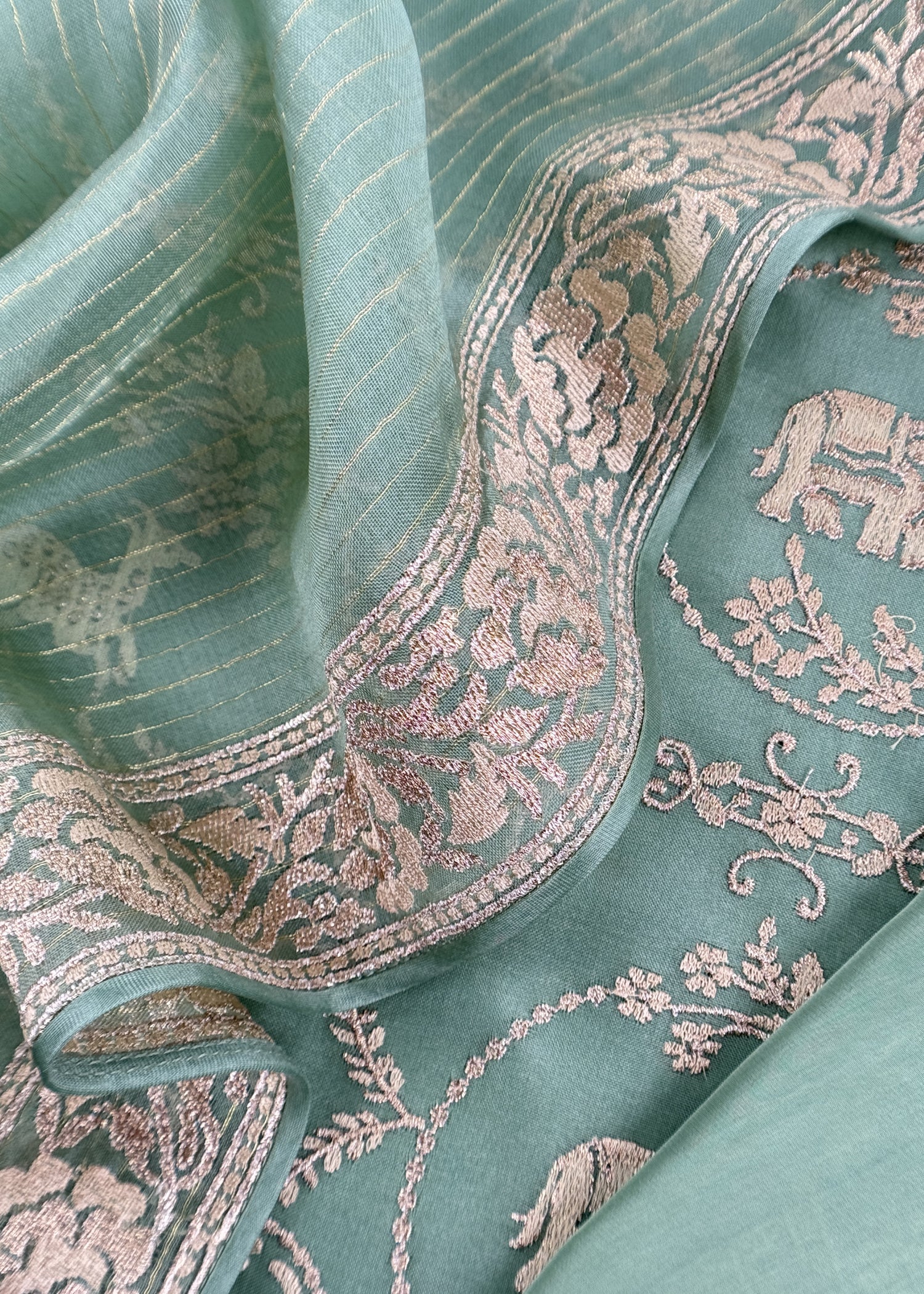 organza suit for the trousseau collection