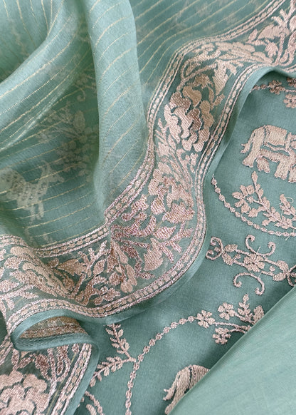 organza suit for the trousseau collection