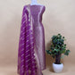 Baby Pink Banarasi Silk Brocade Suit With Organza Dupatta