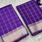 Purple Banarasi Chanderi Suit With Dupatta
