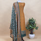 Black And Red Pure Maheshwari Silk Unstitched Suit With Madhubani Dupatta