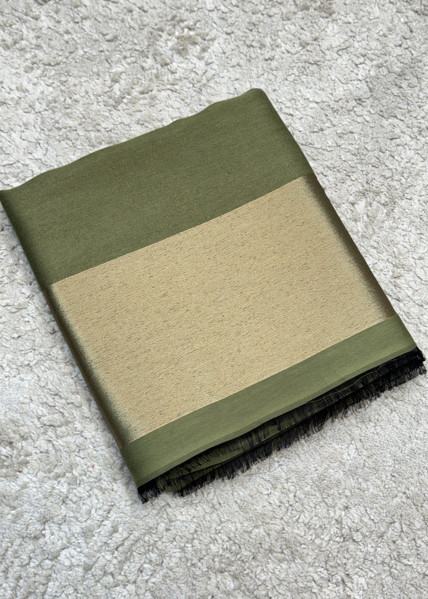 Pure wool double gold shaded stole