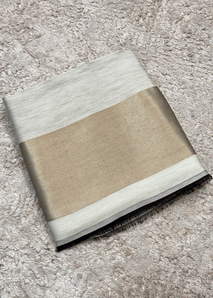 Pure wool double gold shaded stole