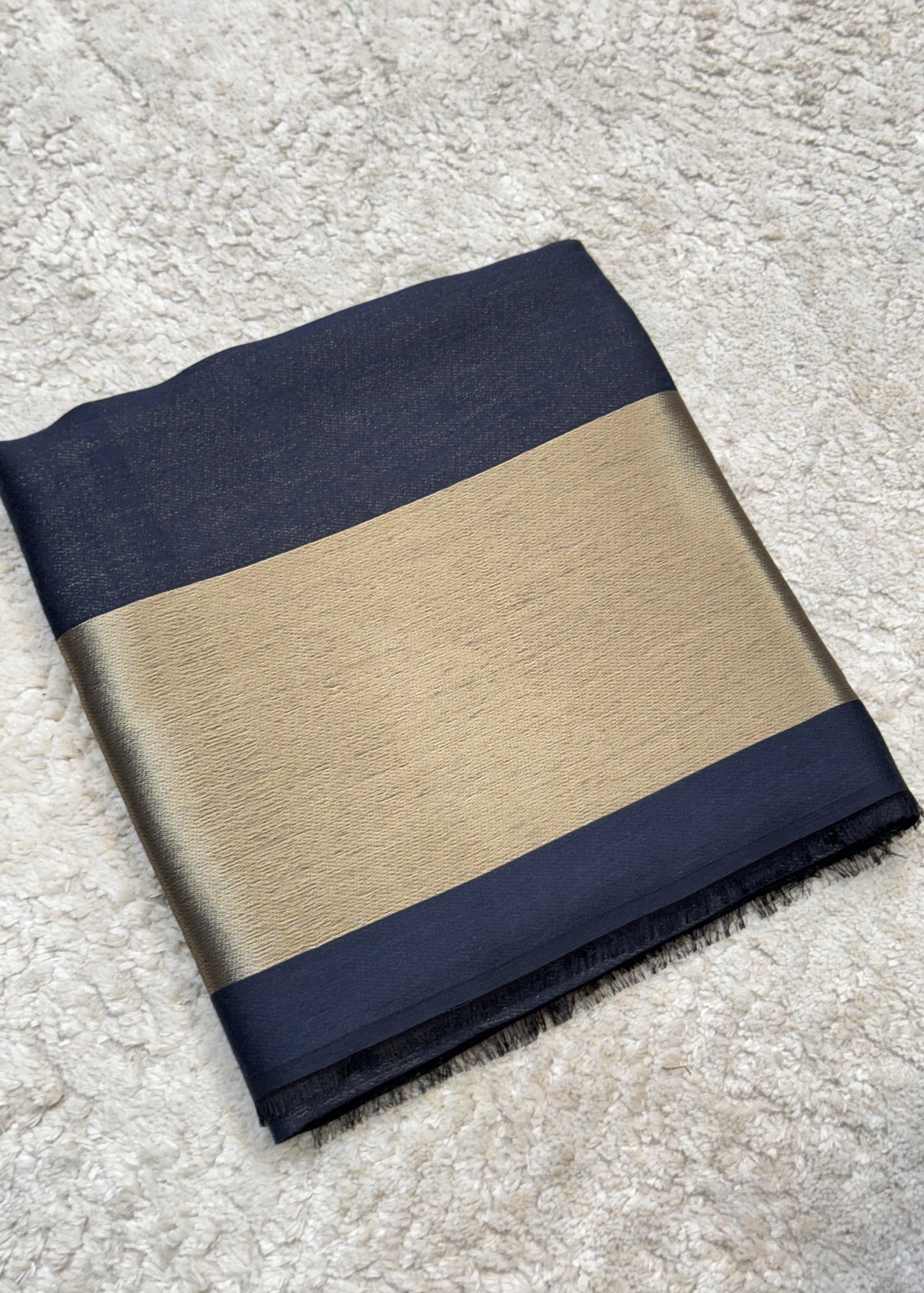 Pure wool double gold shaded stole