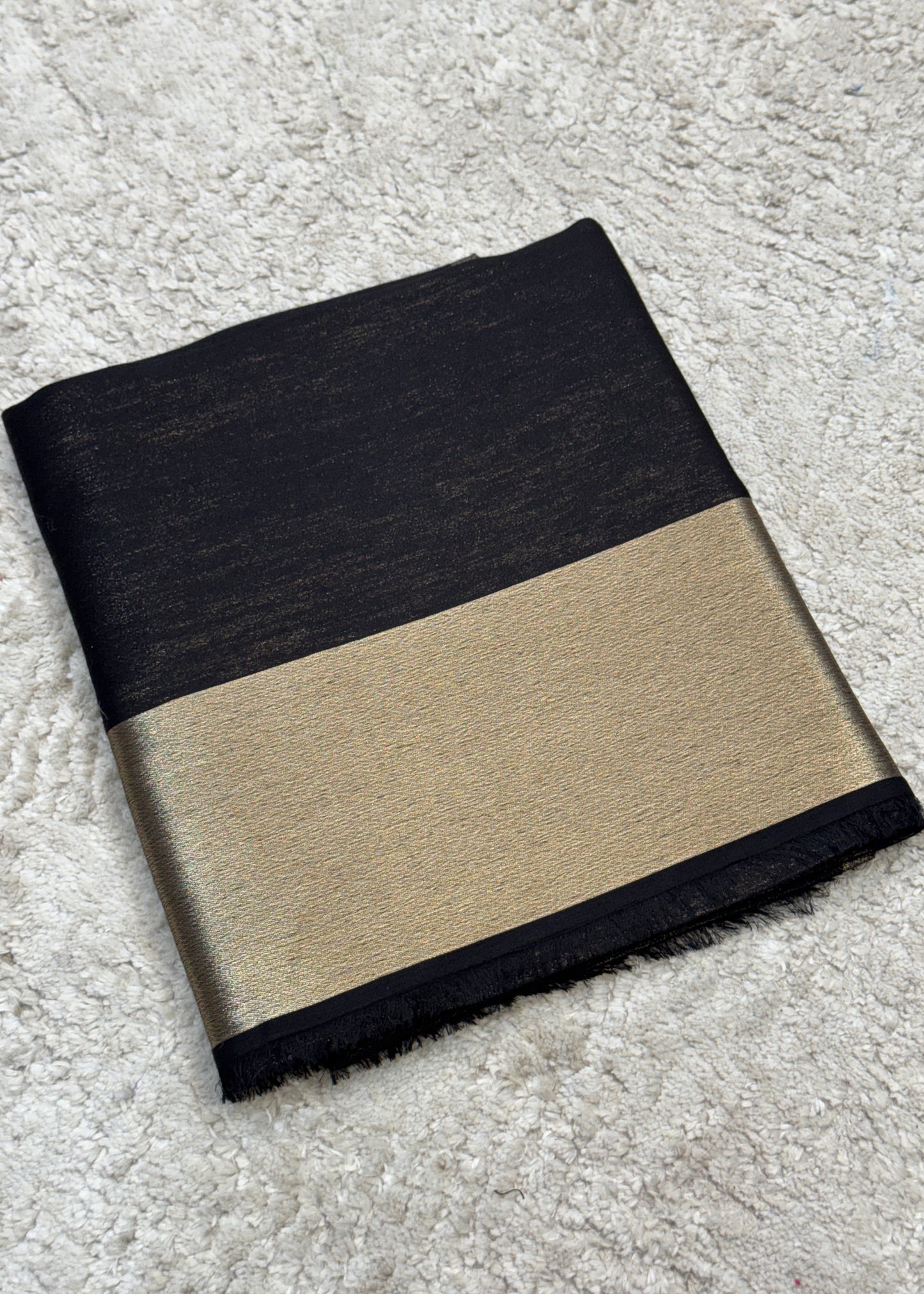 Pure wool double gold shaded stole