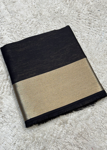 Pure wool double gold shaded stole