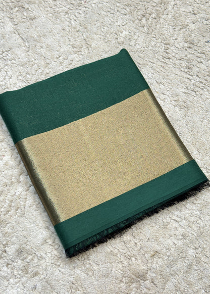 Pure wool double gold shaded stole