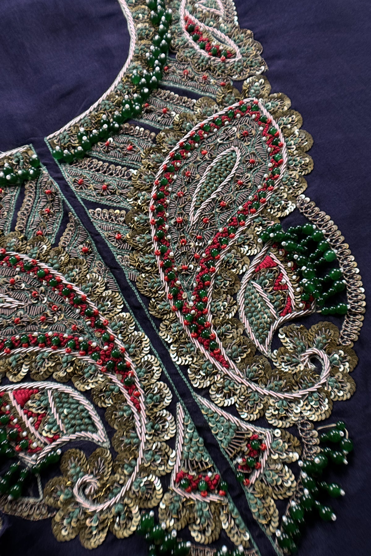 Buy raw silk suit with kora silk dupatta

