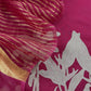 Maroon Chidiya Handloom Kora Silk Suit With Gold Tissue Appliqué Work