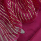 Maroon Chidiya Handloom Kora Silk Suit With Gold Tissue Appliqué Work