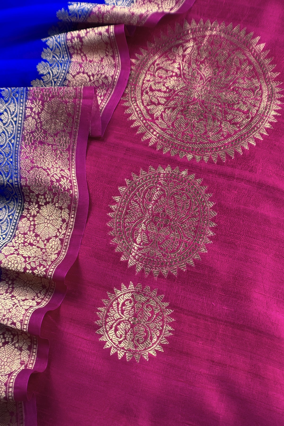 Pink Handloom Raw Silk Kurta And Kora Silk Dupatta With Kadwa Weaving