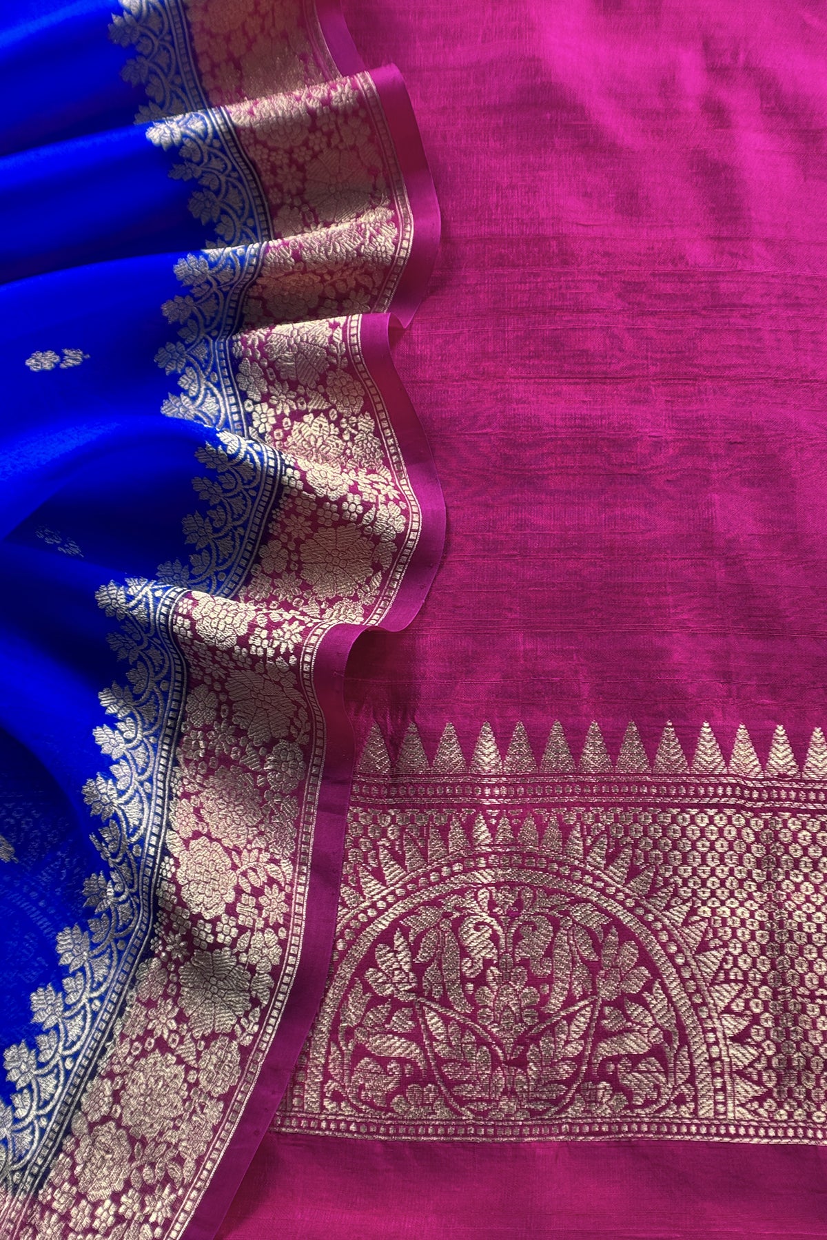 Pink Handloom Raw Silk Kurta And Kora Silk Dupatta With Kadwa Weaving