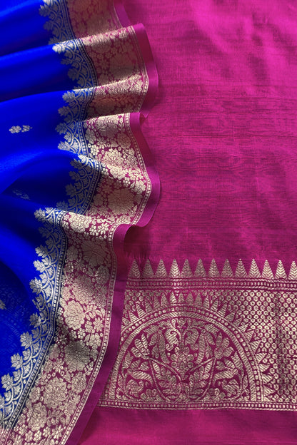 Pink Handloom Raw Silk Kurta And Kora Silk Dupatta With Kadwa Weaving