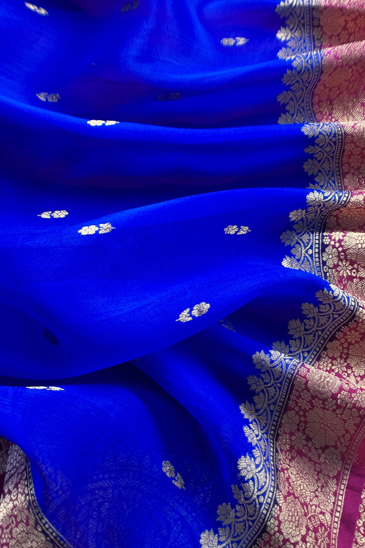 Pink Handloom Raw Silk Kurta And Kora Silk Dupatta With Kadwa Weaving