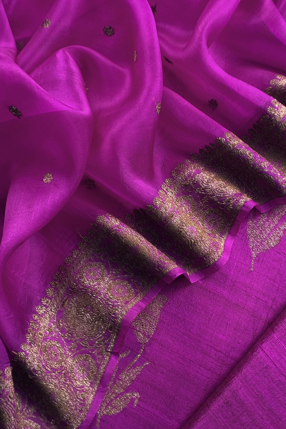 Handloom Raw Silk Suit With Kora Silk Dupatta