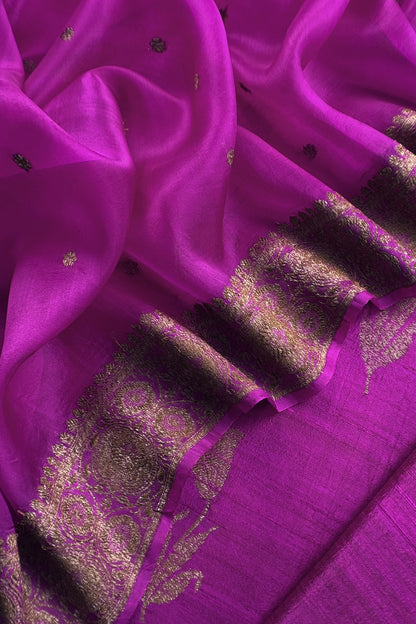 Handloom Raw Silk Suit With Kora Silk Dupatta