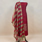 Pink Banarasi Chanderi Suit With Dupatta