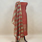 Pink Banarasi Chanderi Suit With Dupatta