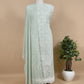 Embroidered Kota Doria Suit And Chiffon Suit In Pastel Shade