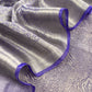 Lustre Purple Designer Pure Brocade Tissue Silk Suit Fabric