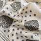 Beige Linen Chanderi Unstitched Suit With Jamdani Weaving