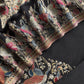 Black Kani Jamawar Silk Suit With Dupatta