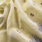 Light Yellow Summer Swans Pure Mul Suit With Embroidery