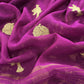 Persian Purple Chidiya Pure Mul Chanderi Suit Fabric With Aari Embroidery