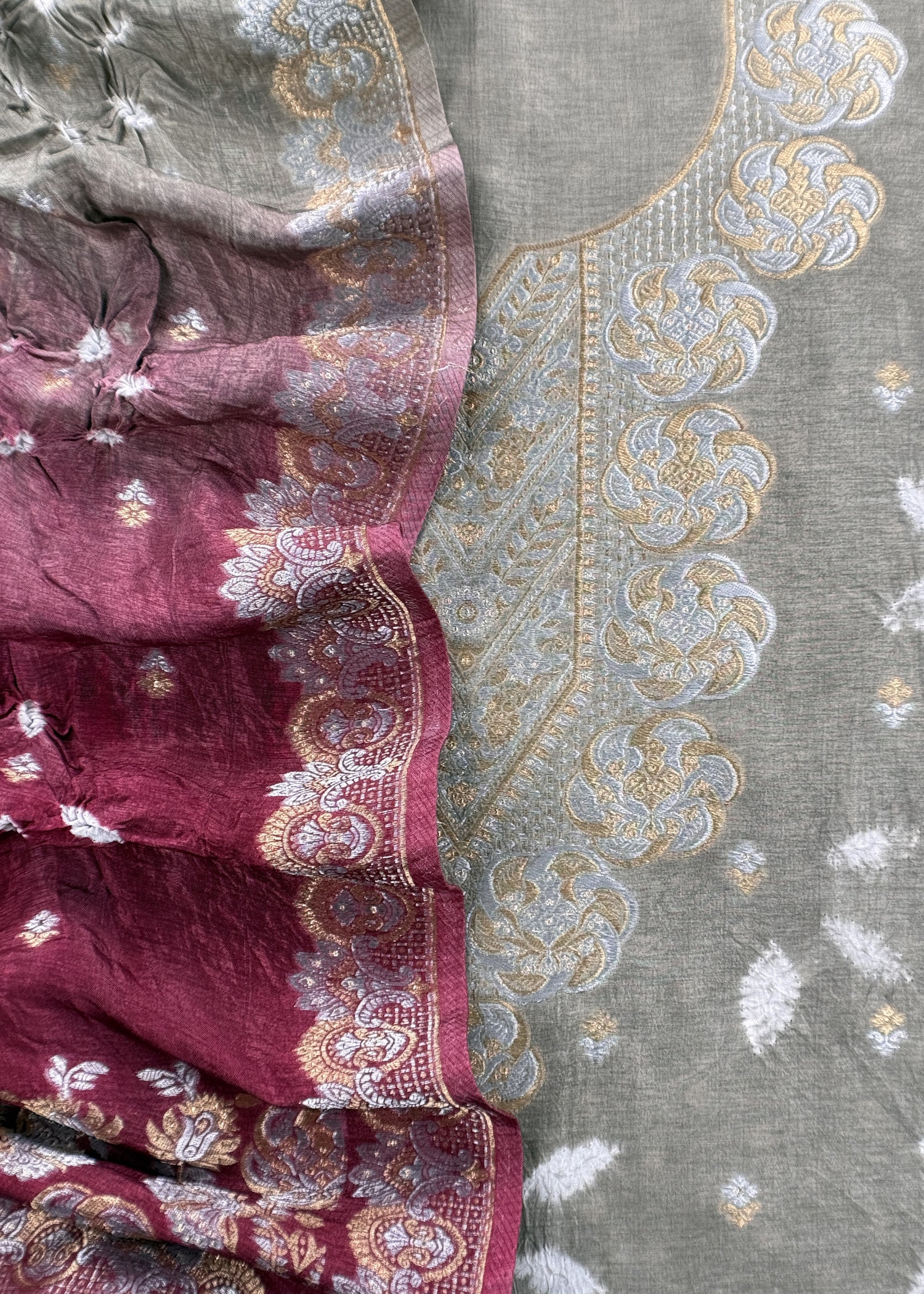Pure gajji silk suit for women